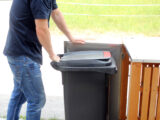 Mülltonnenbox aus Holz